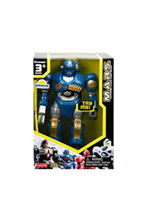 M.A.R.S. Sesli ve Işıklı Yürüyen Robot 18cm. Kız Erkek Çocuk Oyuncak Eğitici Oyuncaklar