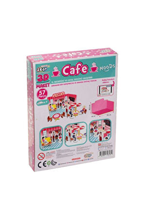 Cafe Maket 3 Boyutlu Puzzle Kız Erkek Çocuk Oyuncak Eğitici Oyuncaklar