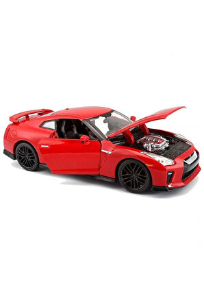 Bburago 1:24 Nissan GT-R 2017 Model Araba Kız Erkek Çocuk Oyuncak Eğitici Oyuncaklar