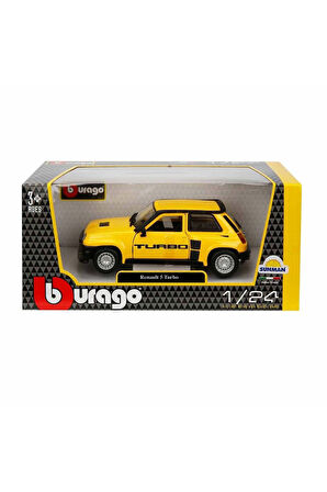 Bburago 1:24 Renault 5 Turbo Model Araba Kız Erkek Çocuk Oyuncak Eğitici Oyuncaklar