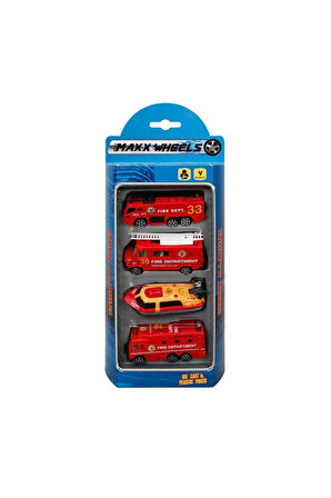 Street Machine 4'lü Mini Araçlar Kız Erkek Çocuk Oyuncak Eğitici Oyuncaklar
