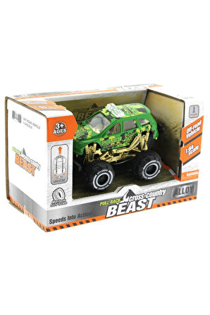 Çek Bırak Mini Off Road Yeşil Polis Aracı Kız Erkek Çocuk Oyuncak Eğitici Oyuncaklar