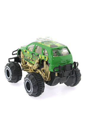 Çek Bırak Mini Off Road Yeşil Polis Aracı Kız Erkek Çocuk Oyuncak Eğitici Oyuncaklar