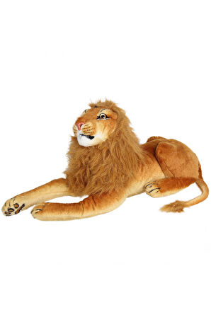 Peluş Yatan Aslan 50cm. - SR460 Kız Erkek Çocuk Oyuncak Eğitici Oyuncaklar