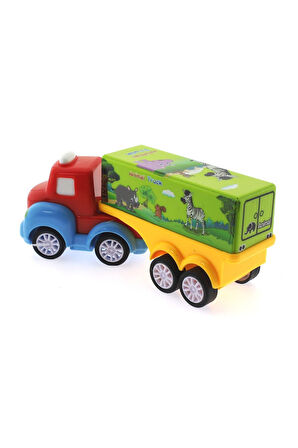 Çek Bırak Mini Sevimli Yeşil Tır Kız Erkek Çocuk Oyuncak Eğitici Oyuncaklar