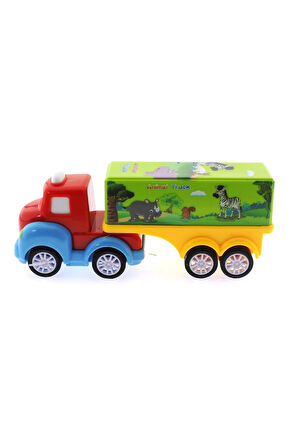 Çek Bırak Mini Sevimli Yeşil Tır Kız Erkek Çocuk Oyuncak Eğitici Oyuncaklar