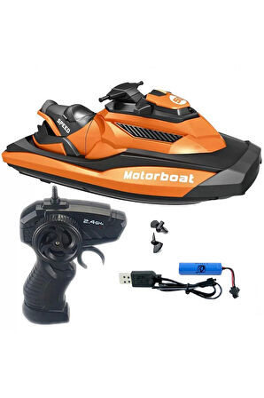 Motorboat 2.4 Ghz Kumandalı Full Fonksiyon Jet Ski - S00003328 Kız Erkek Çocuk Oyuncak Eğitici Oyunc
