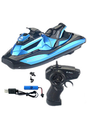 Motorboat 2.4 Ghz Kumandalı Full Fonksiyon Jet Ski - S00003328 Kız Erkek Çocuk Oyuncak Eğitici Oyunc