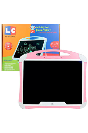 LCD Dijital Çizim Tableti 20 İnç Kız Erkek Çocuk Oyuncak Eğitici Oyuncaklar