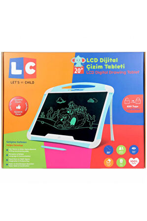 LCD Dijital Çizim Tableti 20 İnç Kız Erkek Çocuk Oyuncak Eğitici Oyuncaklar