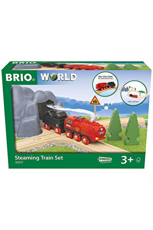 Brio Buharlı Tren Seti 36017 Kız Erkek Çocuk Oyuncak Eğitici Oyuncaklar