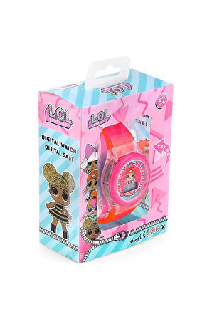 MiniFlak Lisanslı LOL Surprise LOL7210 Çocuk Pembe Işıklı Çocuk Kol Saati Kız Erkek Çocuk Oyuncak Eğ