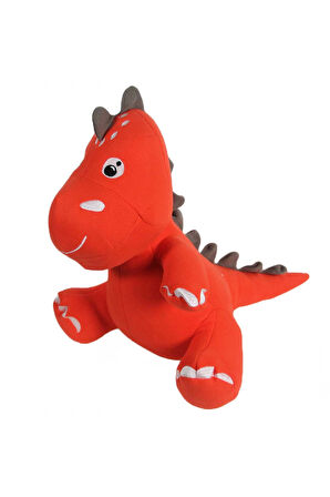 Dino Peluş Oyuncak Turuncu 40cm Kız Erkek Çocuk Oyuncak Eğitici Oyuncaklar