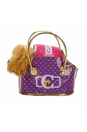 Cutekins Taşıma Çantalı Peluş Köpek Kız Erkek Çocuk Oyuncak Eğitici Oyuncaklar