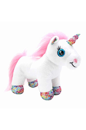 Cutekins Taşıma Çantalı Peluş Unicorn Lou Lou Kız Erkek Çocuk Oyuncak Eğitici Oyuncaklar