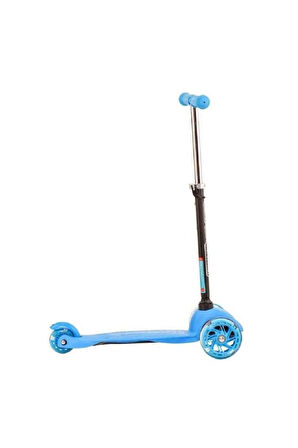 Twist Işıklı Scooter Mavi 40 Kg Kadar Kız Erkek Çocuk Oyuncak Eğitici Oyuncaklar