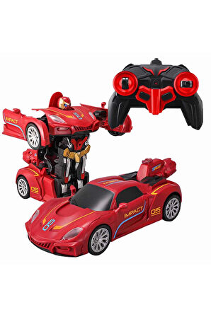 Transforming Robot Racer Kumandalı Sesli ve Işıklı Robot Kız Erkek Çocuk Oyuncak Eğitici Oyuncaklar