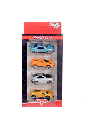 Rise On 4'lü Mini Araçlar Kız Erkek Çocuk Oyuncak Eğitici Oyuncaklar