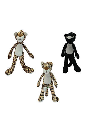 62887 Peluş 30 Panter Asortiler -1adet stokta olan gönderilir Kız Erkek Çocuk Oyuncak Eğitici Oyunca