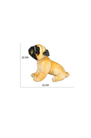 Havlayan Pug Köpek Peluş Oyuncak 25cm Kız Erkek Çocuk Oyuncak Eğitici Oyuncaklar