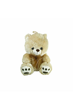 PABX21957-20 Peluş Ayı Kurdelalı 20cm Kız Erkek Çocuk Oyuncak Eğitici Oyuncaklar