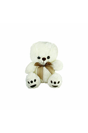 PABX21957-20 Peluş Ayı Kurdelalı 20cm Kız Erkek Çocuk Oyuncak Eğitici Oyuncaklar