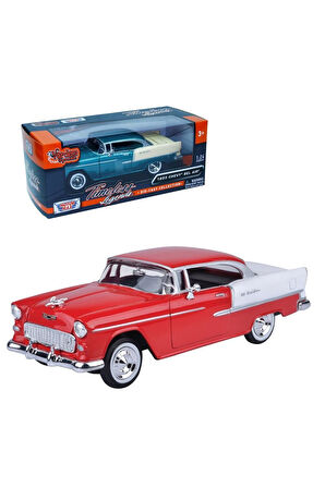 Chevy Bel Air 1955 Model Araba 1:24 Kız Erkek Çocuk Oyuncak Eğitici Oyuncaklar