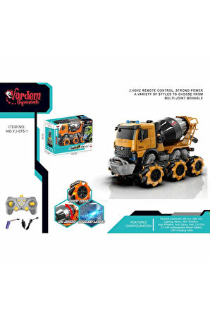 YJ-075-1 Uzaktan Kumandalı Full Fonksiyon 2.4G Işıklı ve Sesli Beton -Vardem Kız Erkek Çocuk Oyuncak