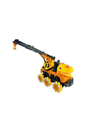 YJ-078-1 Uzaktan Kumandalı Full Fonksiyon 2.4G Dinozor Kamyon Vinç -Vardem Kız Erkek Çocuk Oyuncak E