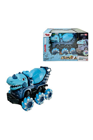 YJ-078-3 1:14 Uzaktan Kumandalı Full Fonksiyon 2.4G Dinozor Beton Mikseri Kız Erkek Çocuk Oyuncak Eğ
