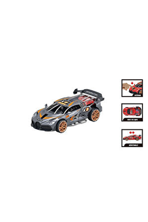 MG-D500-04-06 Sesli ve Işıklı Sürtmeli Spor Araba -1adet fiyatıdır Kız Erkek Çocuk Oyuncak Eğitici O