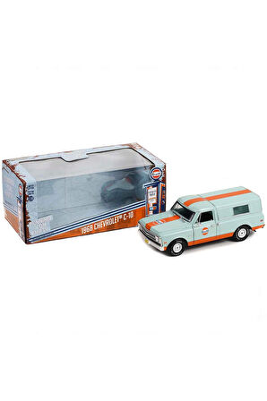 Greenlight 1:24 1968 Chevy C-10 Pickup Light Blue Kız Erkek Çocuk Oyuncak Eğitici Oyuncaklar
