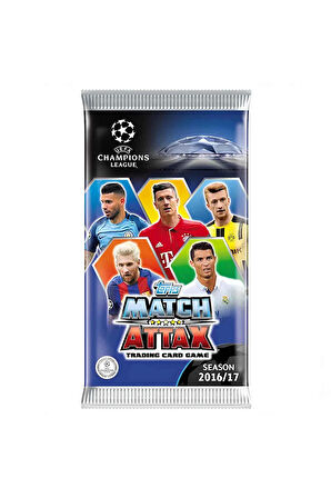 UEFA Şampiyonlar Ligi 16/17 Match Attax Futbolcu Kart Kız Erkek Çocuk Oyuncak Eğitici Oyuncaklar
