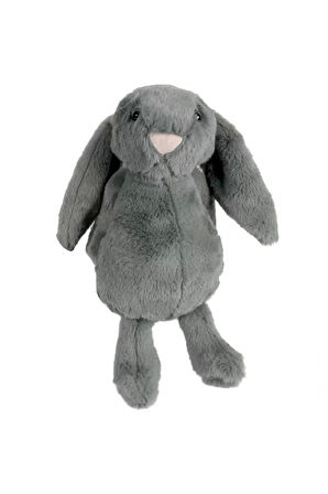 Uyku Arkadaşı Tavşan Peluş Gri 34cm Kız Erkek Çocuk Oyuncak Eğitici Oyuncaklar