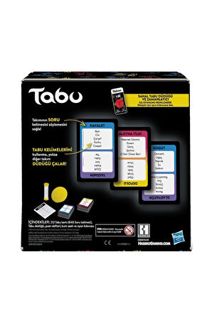 F5254 Hasbro Gaming - Tabu +13 yaş Kız Erkek Çocuk Oyuncak Eğitici Oyuncaklar