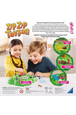 209767 Ravensburger - Zıp Zıp Tavşan +4 yaş Kız Erkek Çocuk Oyuncak Eğitici Oyuncaklar