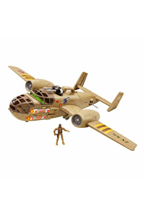33938 The Corps Universe Beast Bomber Sesli ve Işıklı Askeri Uçak Kız Erkek Çocuk Oyuncak Eğitici Oy
