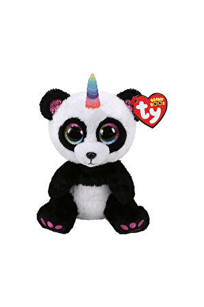 TY Beanie Boos Boynuzlu Panda-Paris 15cm Kız Erkek Çocuk Oyuncak Eğitici Oyuncaklar