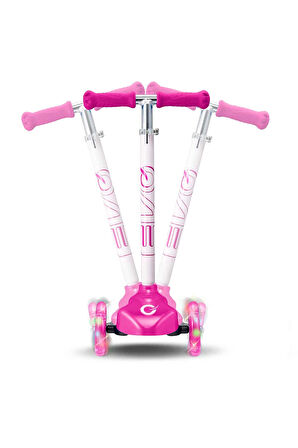 Evo Işıklı Move N Groove Pembe Üç Tekerlekli Scooter Kız Erkek Çocuk Oyuncak Eğitici Oyuncaklar