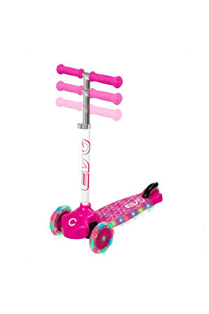 Evo Işıklı Move N Groove Pembe Üç Tekerlekli Scooter Kız Erkek Çocuk Oyuncak Eğitici Oyuncaklar