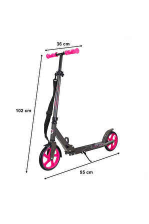 Evo Flexi Max 2 Tekerlekli Scooter Pembe Kız Erkek Çocuk Oyuncak Eğitici Oyuncaklar