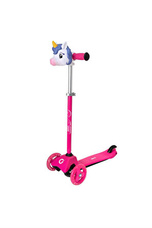 Evo Unicorn 3 Teker Işıklı Mini Scooter Kız Erkek Çocuk Oyuncak Eğitici Oyuncaklar