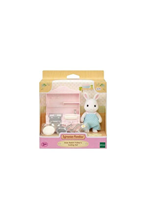 5678 Sylvanian Families Kar Tavşanı Babanın Yemek Pişirme Seti +3 yaş Kız Erkek Çocuk Oyuncak Eğitic