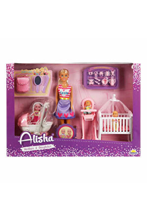 Alisha Mother & Daughter Bebek Bakım Seti - S01003389 Kız Erkek Çocuk Oyuncak Eğitici Oyuncaklar