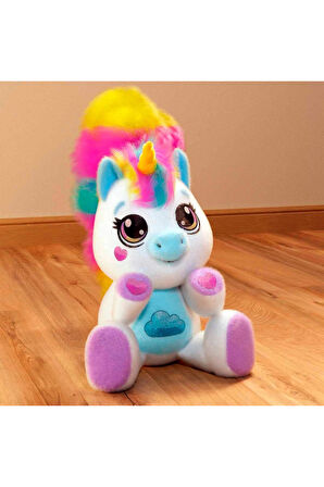 Lily Sesli ve Işıklı Unicorn Peluş Kız Erkek Çocuk Oyuncak Eğitici Oyuncaklar