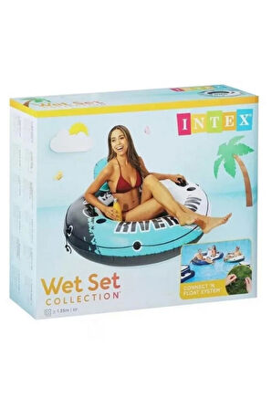 Intex River Run Fileli Koltuk Simit Turkuaz 135cm - IX-56825 Kız Erkek Çocuk Oyuncak Eğitici Oyuncak