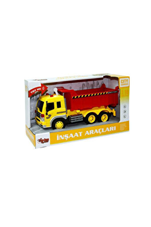 WY310B-C-D 1:16 Sürtmeli Sesli Işıklı Damperli Kamyon Kız Erkek Çocuk Oyuncak Eğitici Oyuncaklar