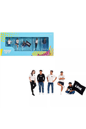 Mini GT 1:64 Team Liberty Walk Figurine Kız Erkek Çocuk Oyuncak Eğitici Oyuncaklar