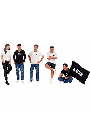 Mini GT 1:64 Team Liberty Walk Figurine Kız Erkek Çocuk Oyuncak Eğitici Oyuncaklar