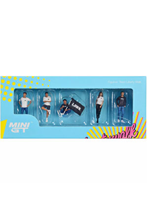 Mini GT 1:64 Team Liberty Walk Figurine Kız Erkek Çocuk Oyuncak Eğitici Oyuncaklar
